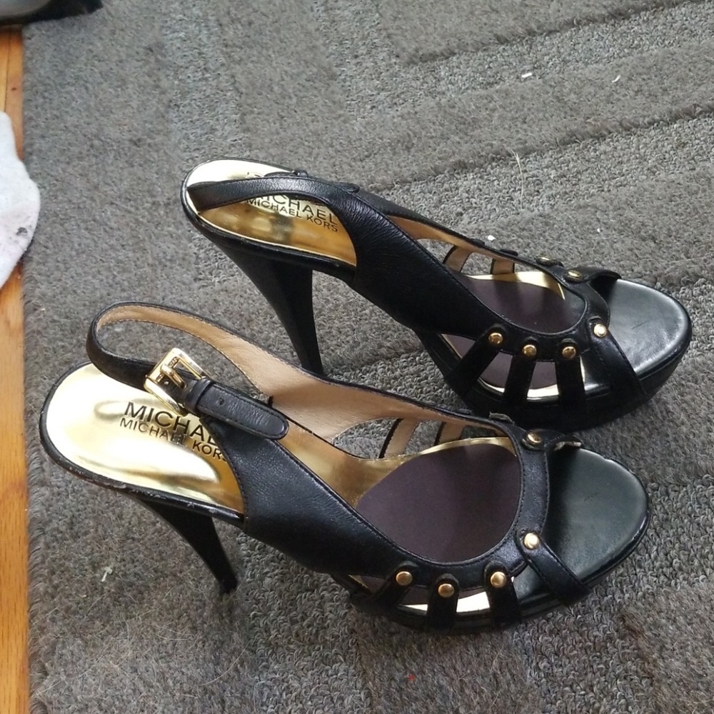Black platform heels